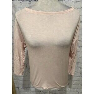 White House Black Market WHBM light pink 3/4 sleeve blouse Size XS
